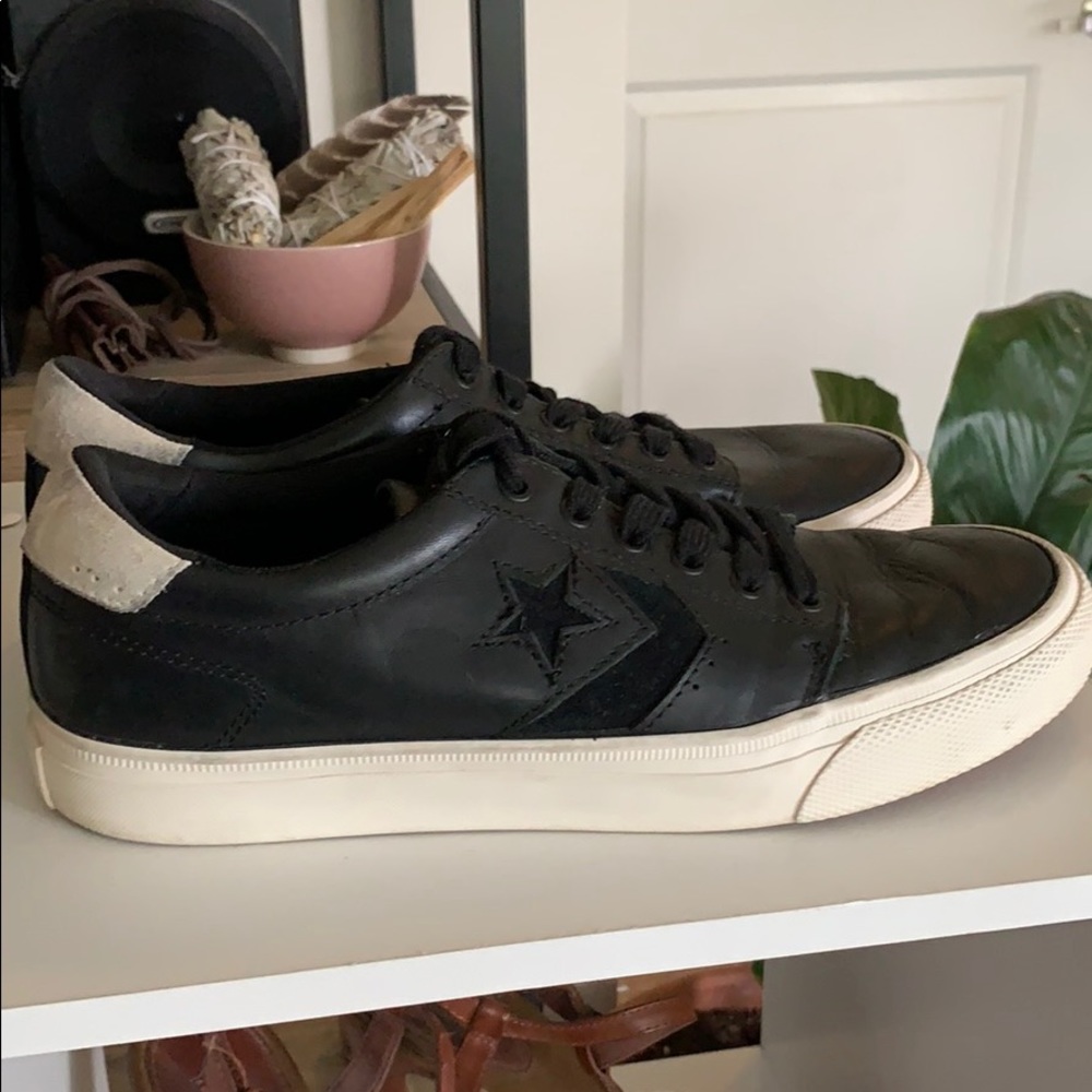 Converse with Lunarlon Black Leather Sneaker